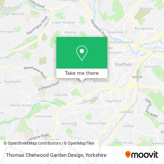 Thomas Chetwood Garden Design map