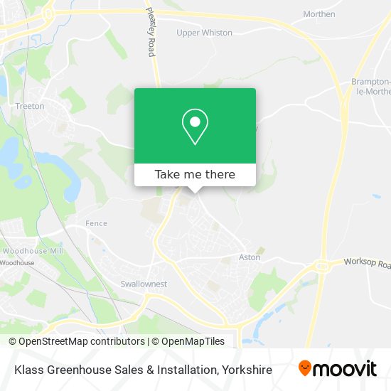 Klass Greenhouse Sales & Installation map