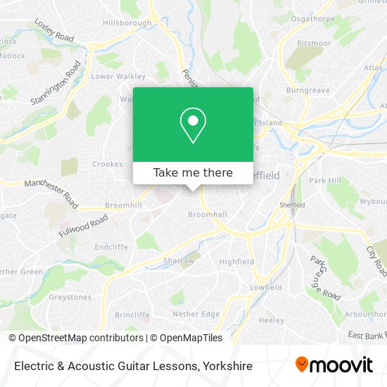 Electric & Acoustic Guitar Lessons map