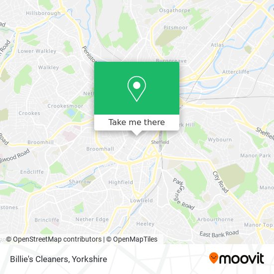 Billie's Cleaners map