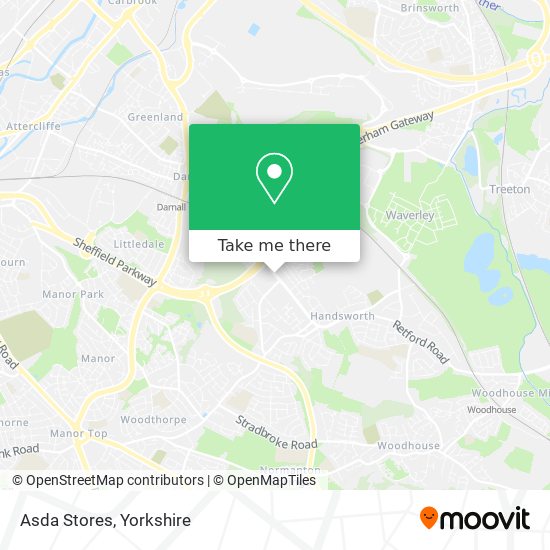 Asda Stores map