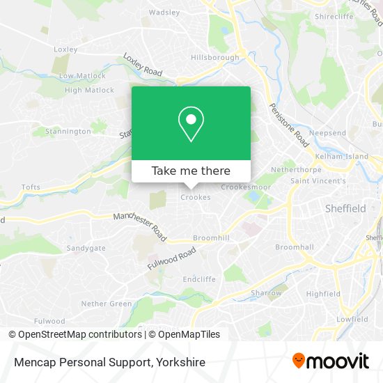 Mencap Personal Support map