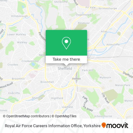 Royal Air Force Careers Information Office map