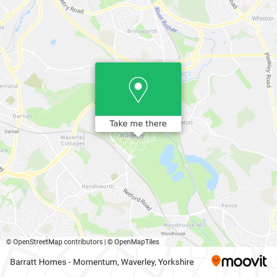 Barratt Homes - Momentum, Waverley map