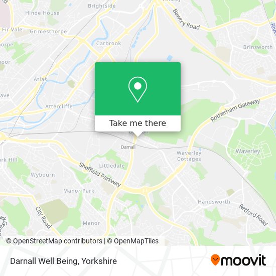 Darnall Well Being map