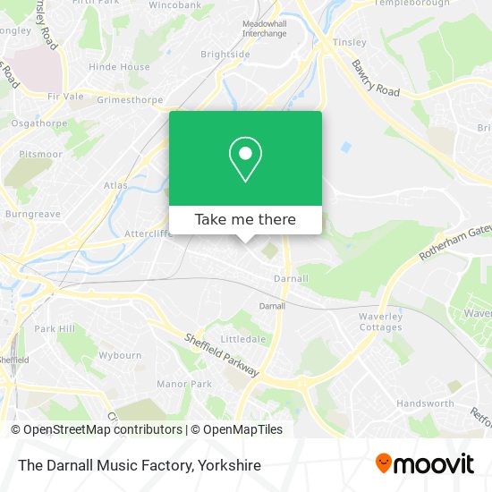 The Darnall Music Factory map