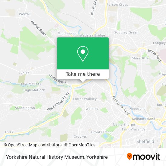 Yorkshire Natural History Museum map