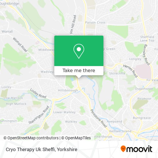 Cryo Therapy Uk Sheffi map