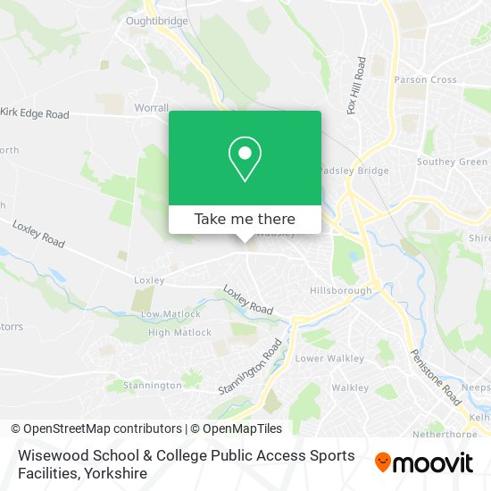 Wisewood School & College Public Access Sports Facilities map