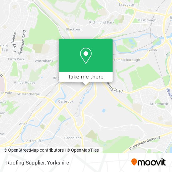 Roofing Supplier map