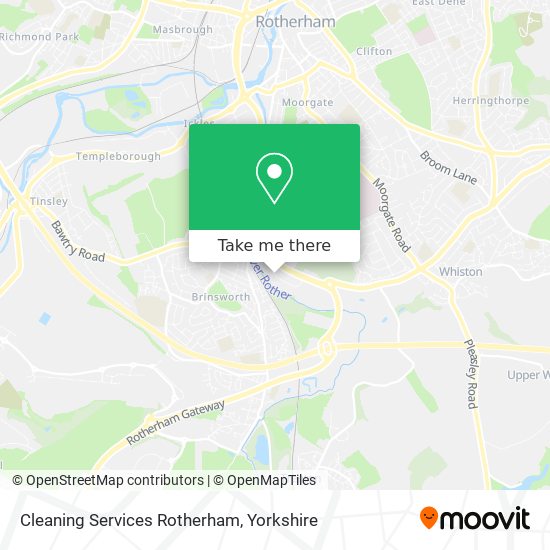Cleaning Services Rotherham map