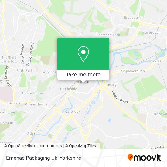 Emenac Packaging Uk map