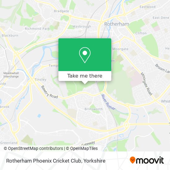 Rotherham Phoenix Cricket Club map