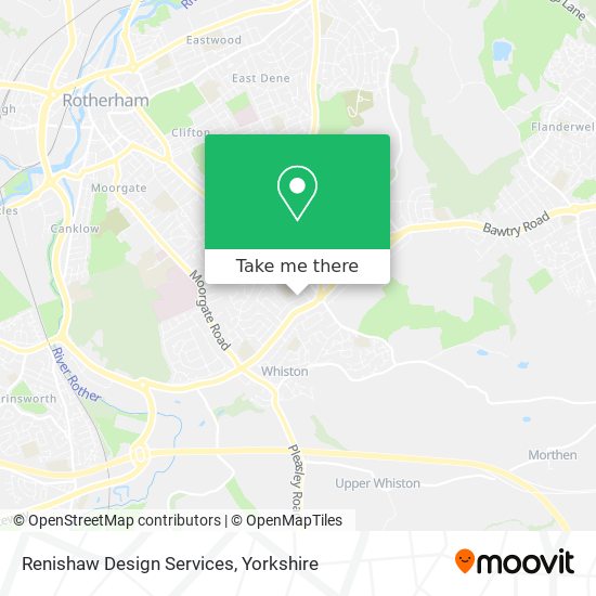 Renishaw Design Services map