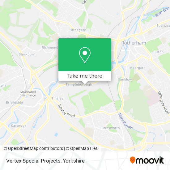 Vertex Special Projects map