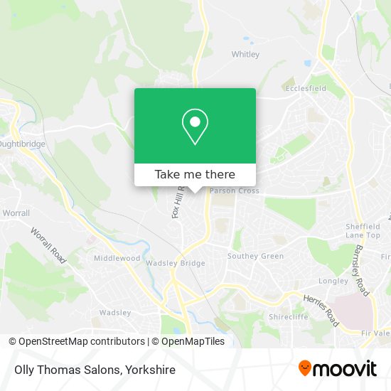 Olly Thomas Salons map