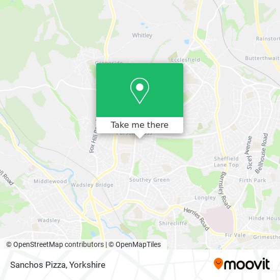 Sanchos Pizza map