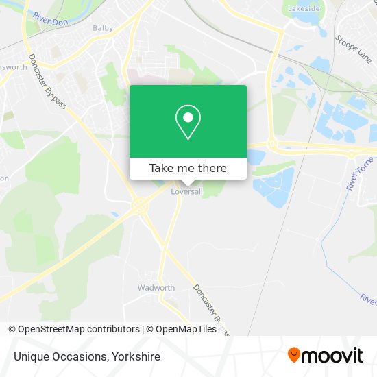 Unique Occasions map