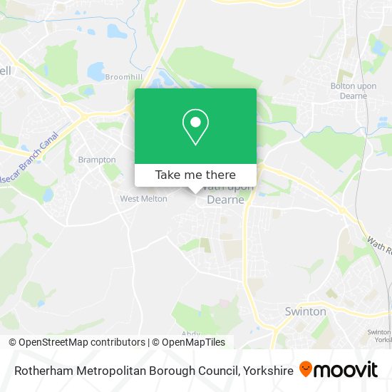 Rotherham Metropolitan Borough Council map
