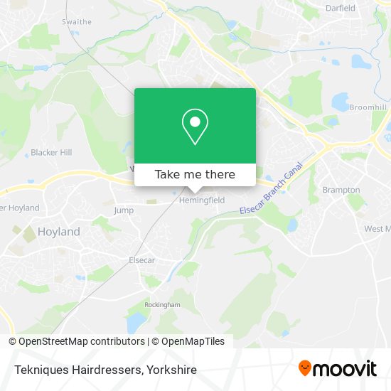Tekniques Hairdressers map