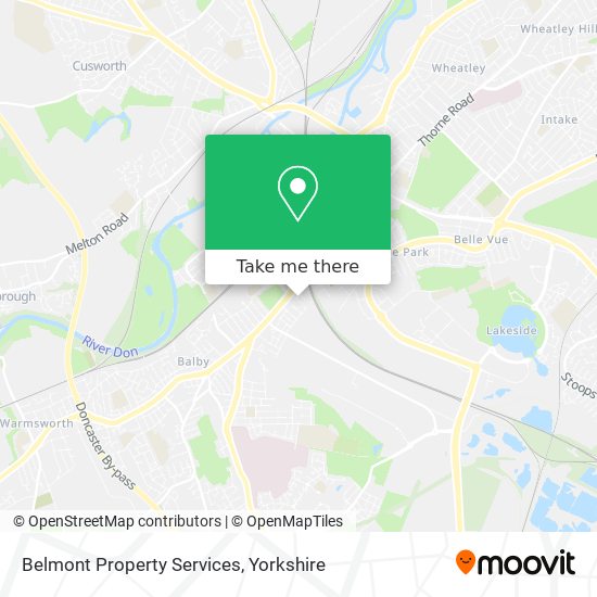 Belmont Property Services map