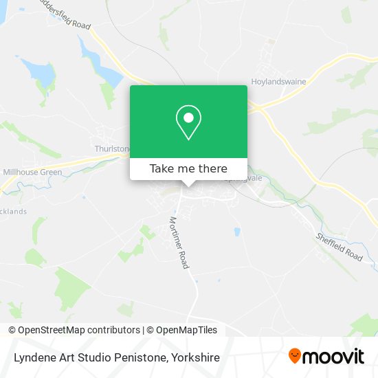 Lyndene Art Studio Penistone map