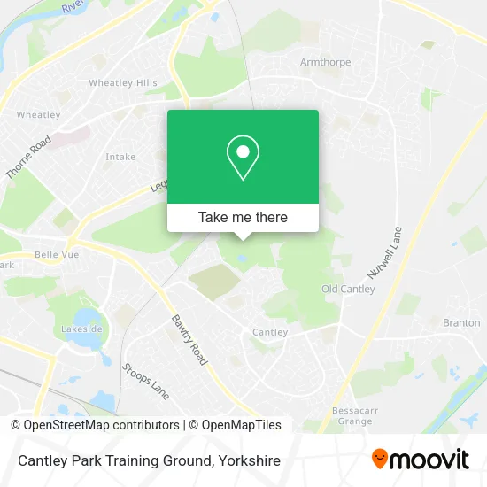 Cantley Park Training Ground map