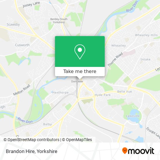 Brandon Hire map