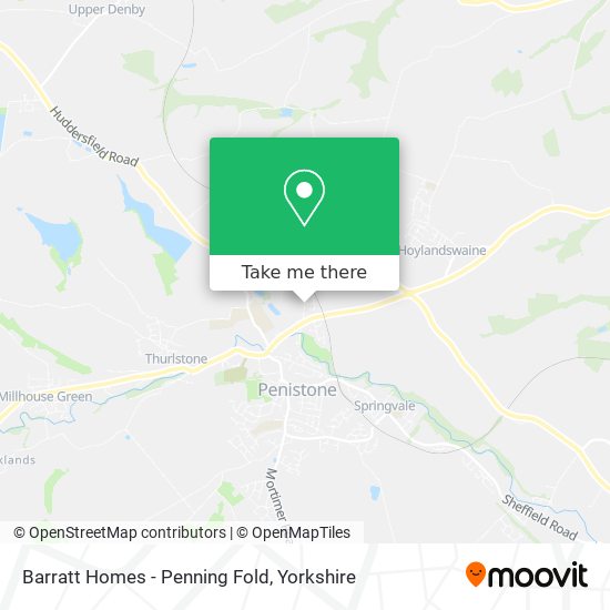 Barratt Homes - Penning Fold map