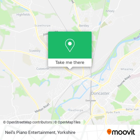 Neil's Piano Entertainment map