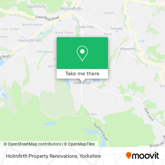 Holmfirth Property Renovations map