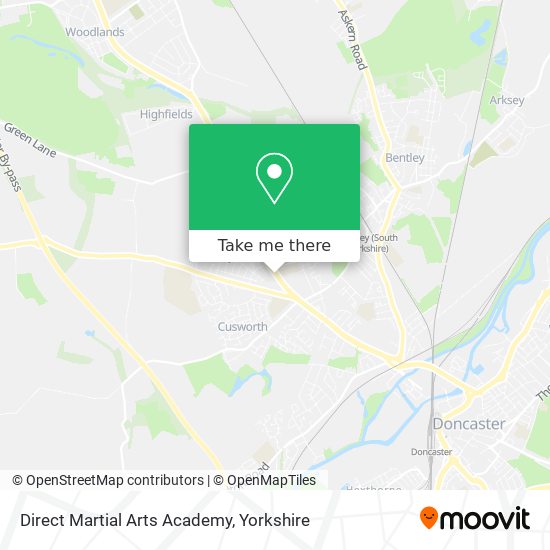 Direct Martial Arts Academy map