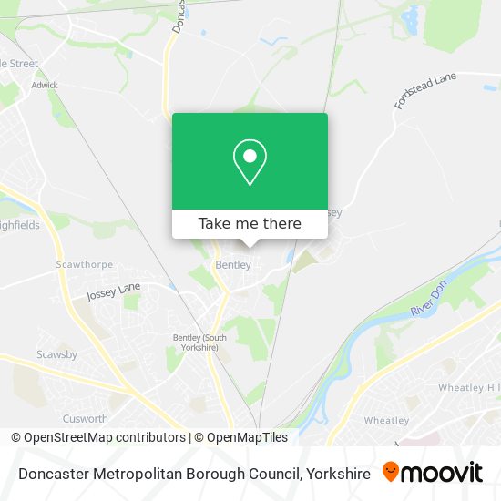 Doncaster Metropolitan Borough Council map