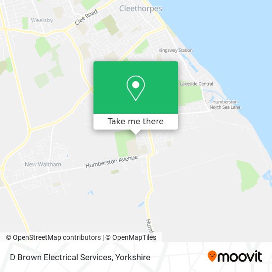 D Brown Electrical Services map