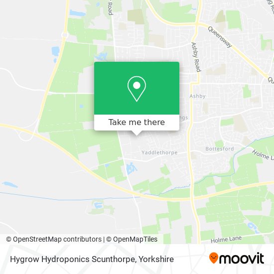 Hygrow Hydroponics Scunthorpe map