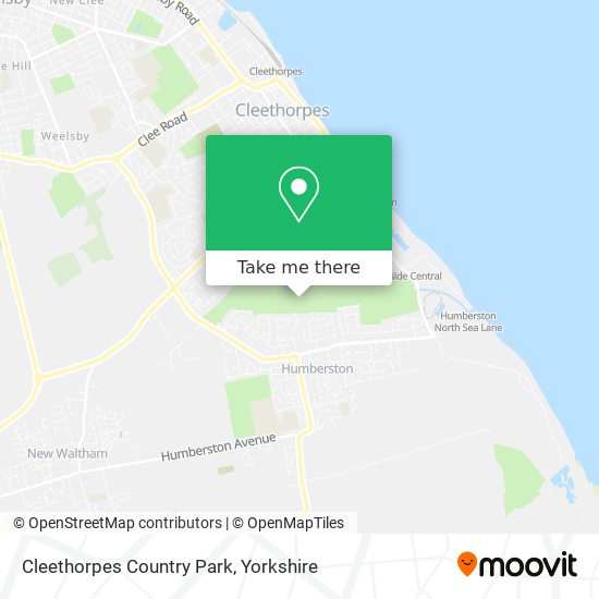 How to get to Cleethorpes Country Park in Grimsby by Bus or Train?