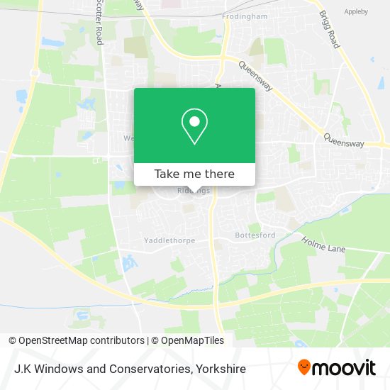 J.K Windows and Conservatories map