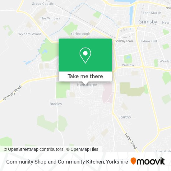 Community Shop and Community Kitchen map