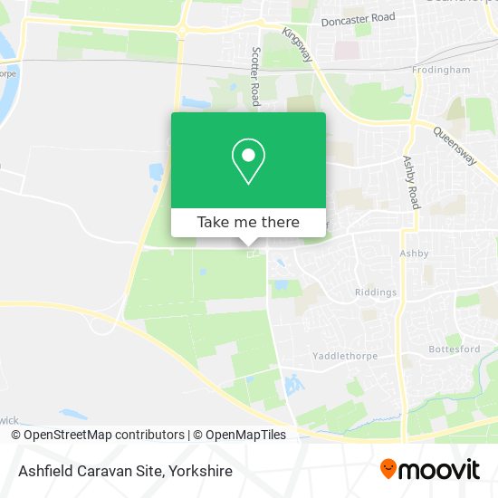 Ashfield Caravan Site map