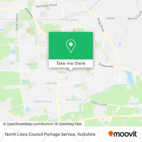 North Lincs Council Portage Service map