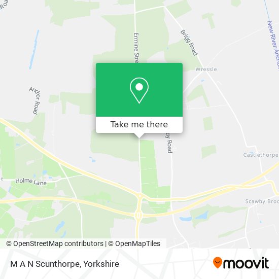 M A N Scunthorpe map