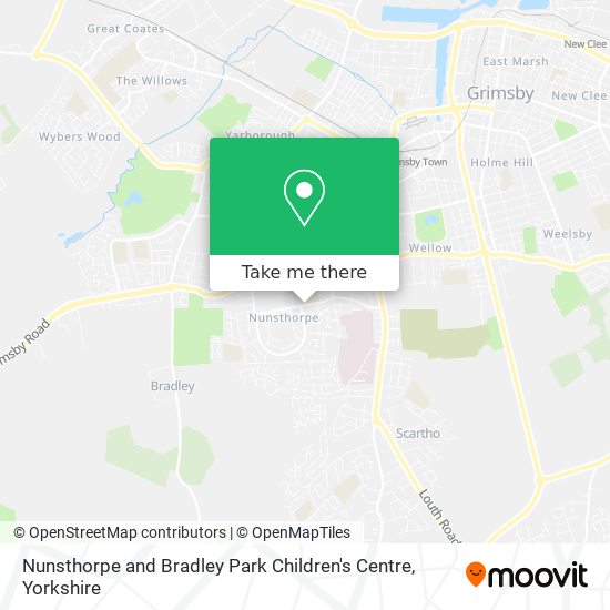 Nunsthorpe and Bradley Park Children's Centre map