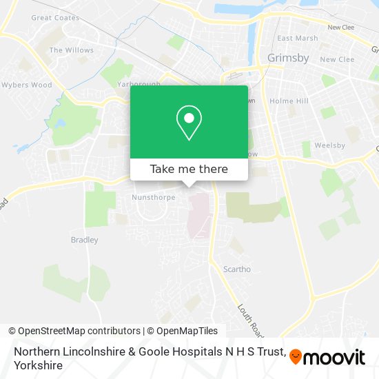 Northern Lincolnshire & Goole Hospitals N H S Trust map