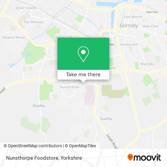 Nunsthorpe Foodstore map