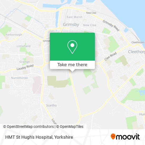 HMT St Hugh's Hospital map