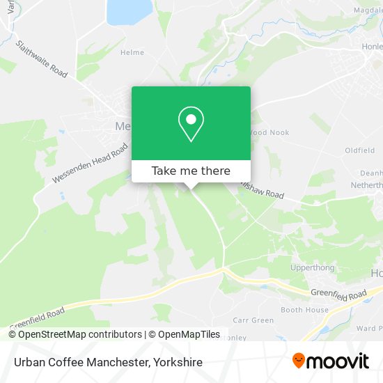 Urban Coffee Manchester map