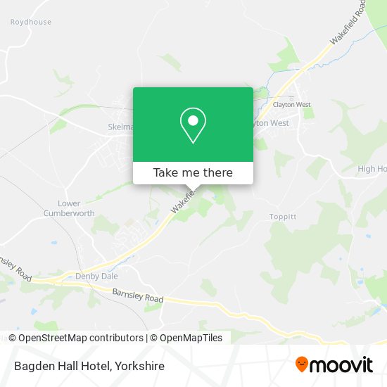 Bagden Hall Hotel map