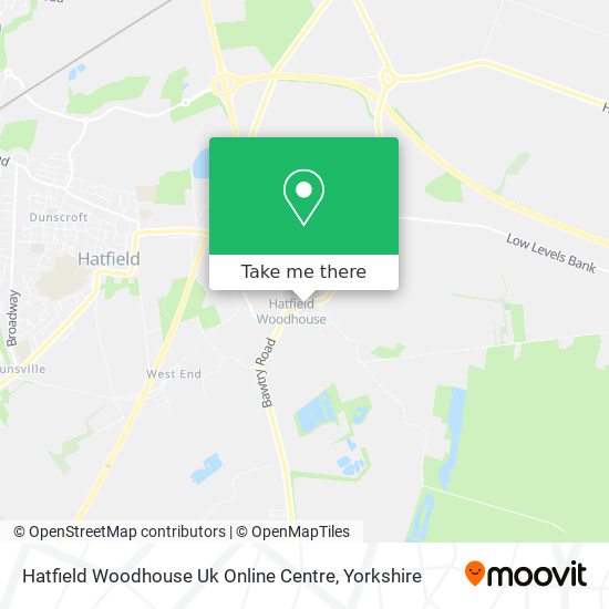 Hatfield Woodhouse Uk Online Centre map