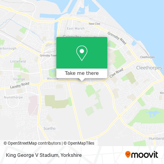 King George V Stadium map
