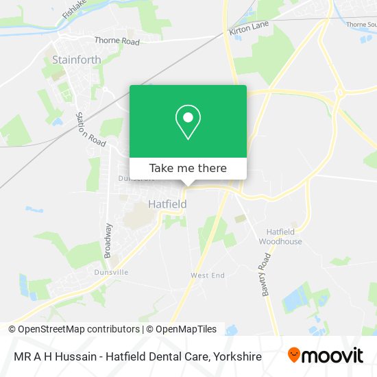 MR A H Hussain - Hatfield Dental Care map